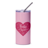 Bestie Squad Tumbler, Pink Heart Gift for Friends, Stainless Steel Tumbler for Her, Cute Travel Mug, Best Friend Gift - Tawshia